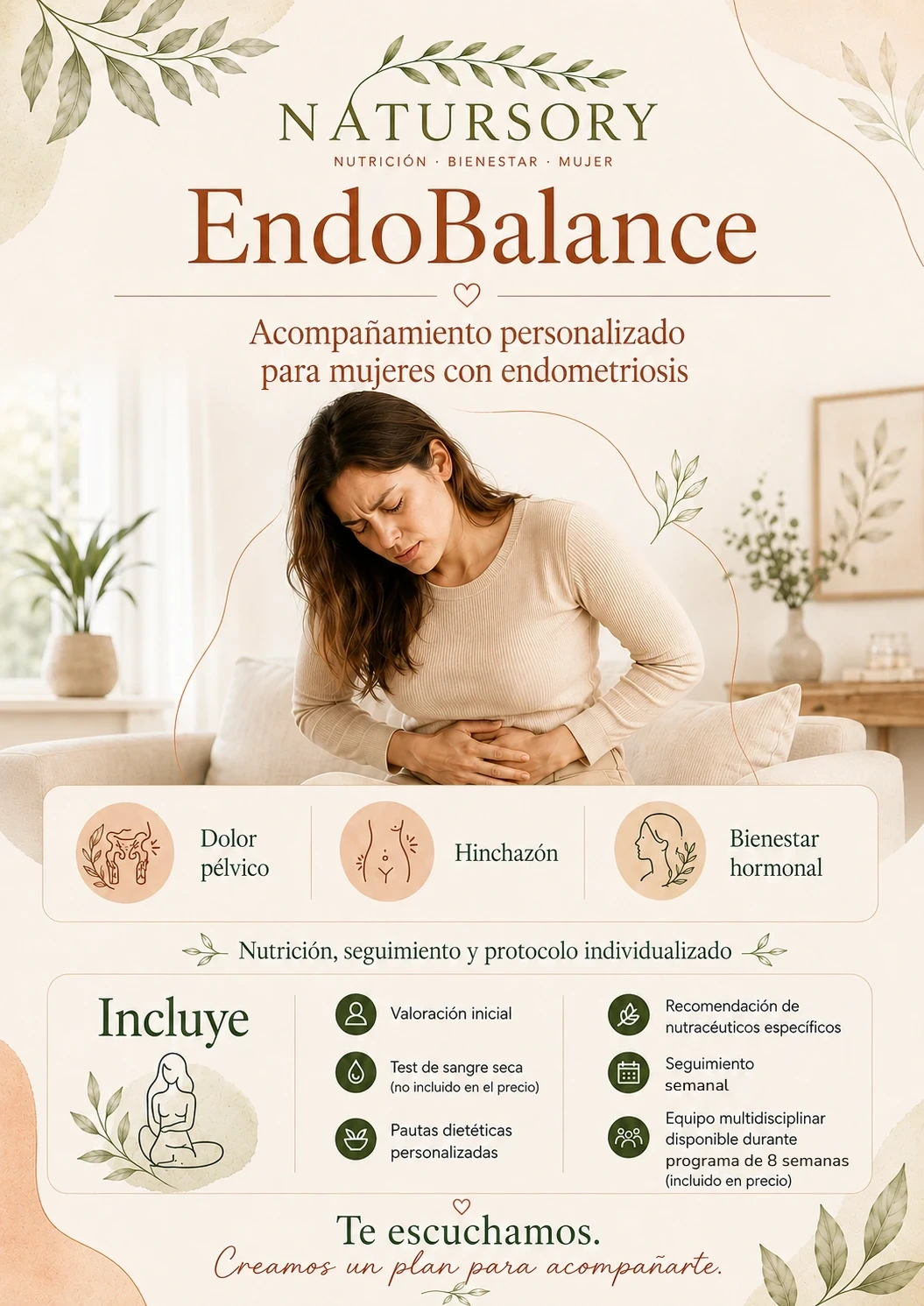 Programa EndoBalance · 8 semanas de Natursory — Para mujeres con endometriosis