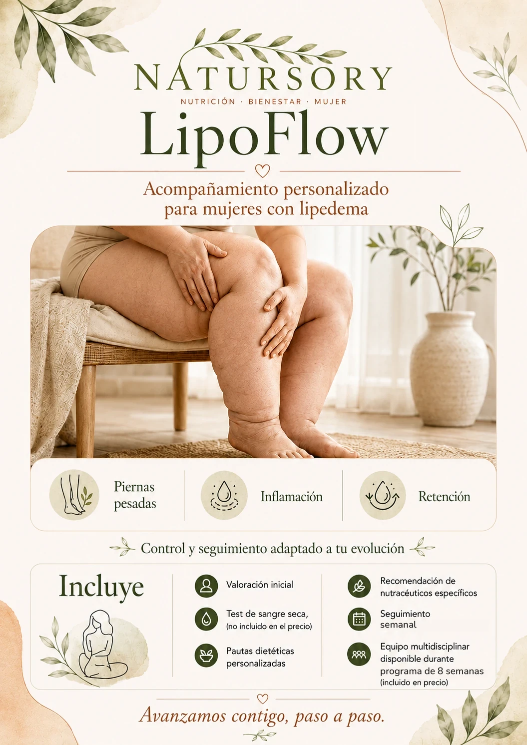 Programa LipoFlow · 8 semanas de Natursory — Para mujeres con lipedema